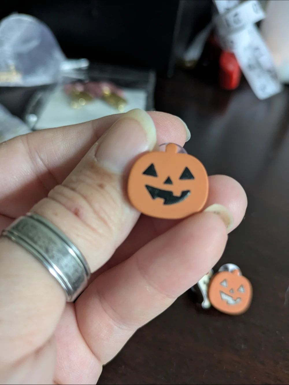 Bundle Halloween Ghost & Jack-o'-Lantern Dangle Earrings NWOT